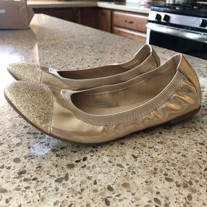 Dream Pairs gold ballet slipper flats (9)
